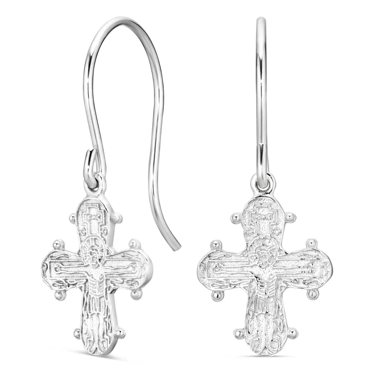 Dagmarkreuz Ohrringe in Silber