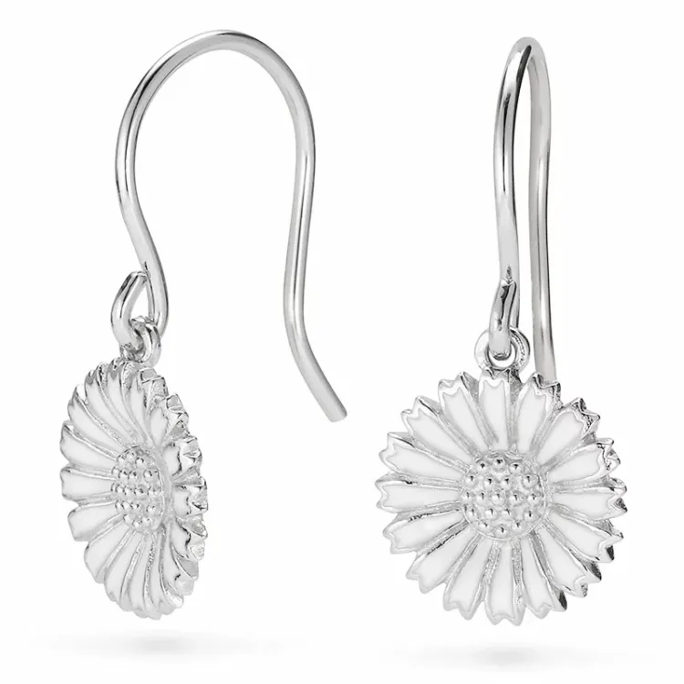 12 mm Marguerite Ohrringe in Silber - Marie
