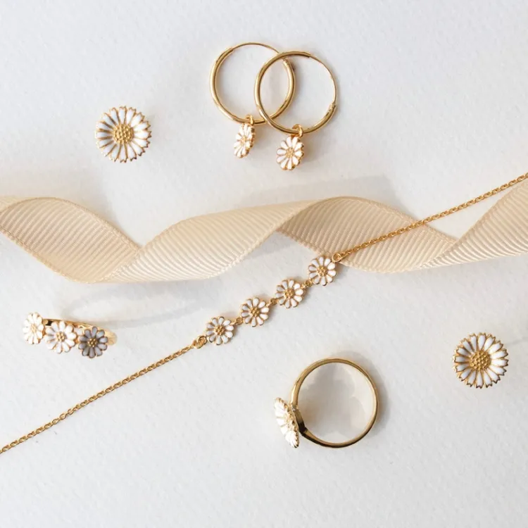 Marguerite Ankerarmband aus vergoldetem Sterlingsilber - Maggie