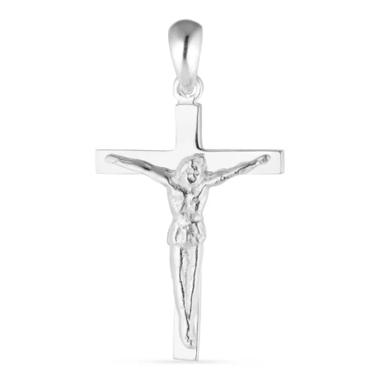 Kreuz mit Jesus Anhänger aus Silber - Amoré