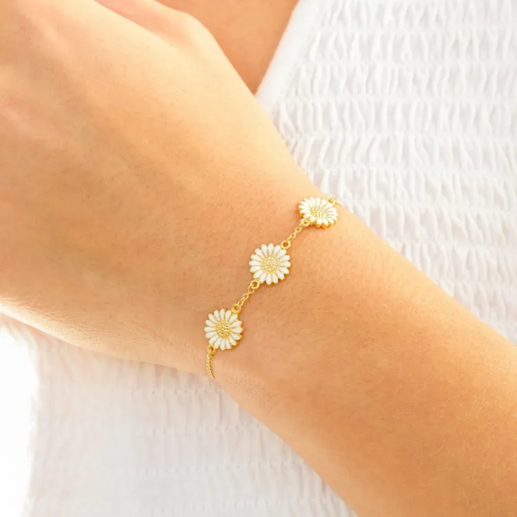 Marguerite Armband aus vergoldetem Sterlingsilber - Matilda