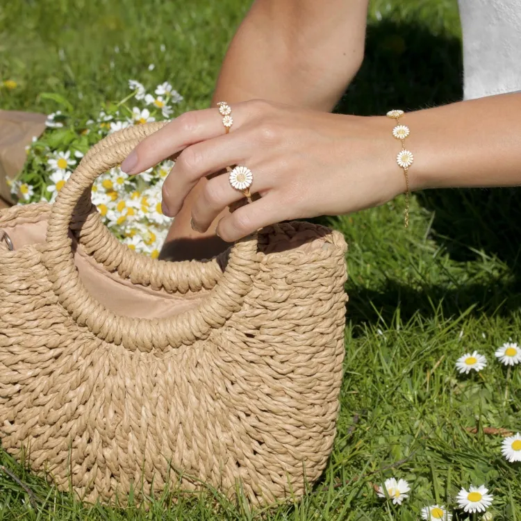 Marguerite Armband aus vergoldetem Sterlingsilber - Matilda