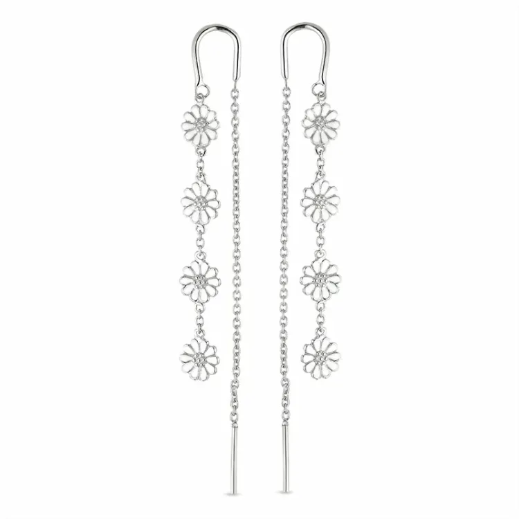 Marguerite ketten ohrringe in Silber - Maggie