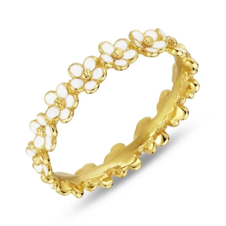 Marguerite Ring aus vergoldetem Sterlingsilber - Majse