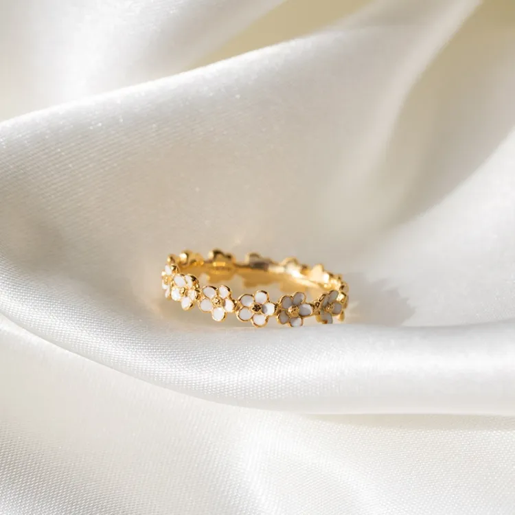 Marguerite Ring aus vergoldetem Sterlingsilber - Majse