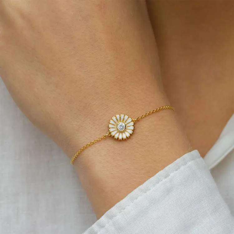 Marguerite Armband aus vergoldetem Sterlingsilber - Marie
