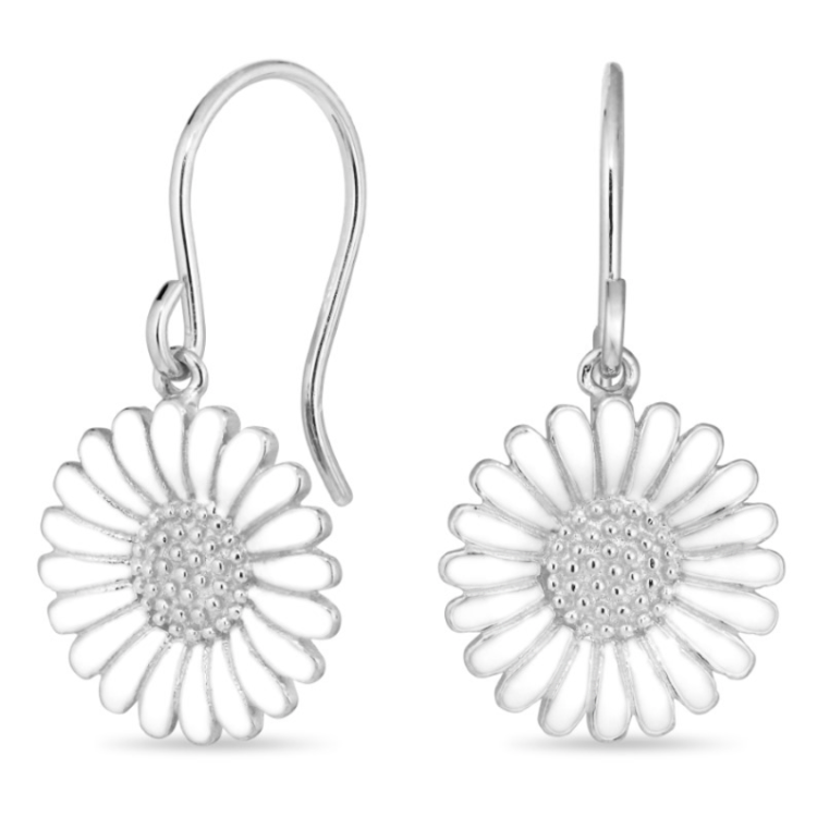 14,5 mm Marguerite Ohrringe in Silber - Matilda