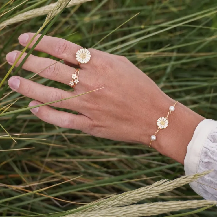 Marguerite Ring aus vergoldetem Sterlingsilber - Majse