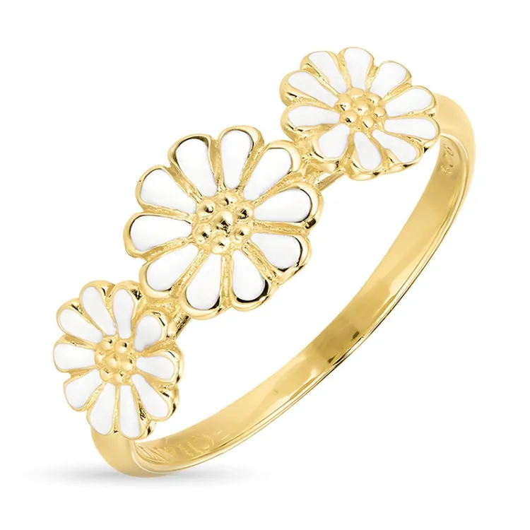 Marguerite Ring aus vergoldetem Sterlingsilber - Maggie