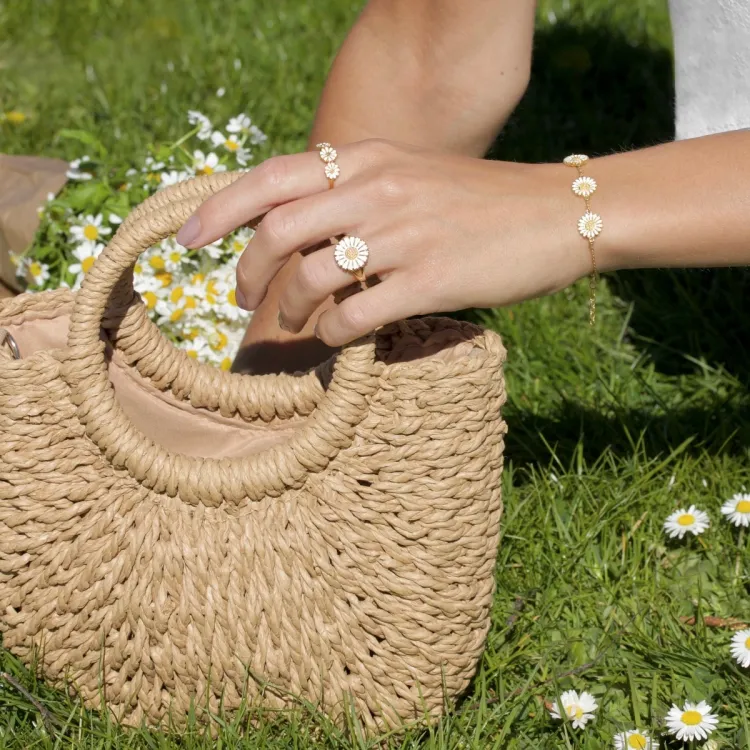 Marguerite Ring aus vergoldetem Sterlingsilber - Maggie