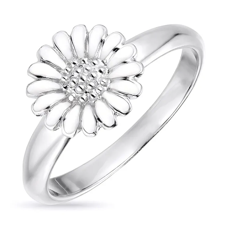 10 mm Marguerite Ring aus Silber - Matilda