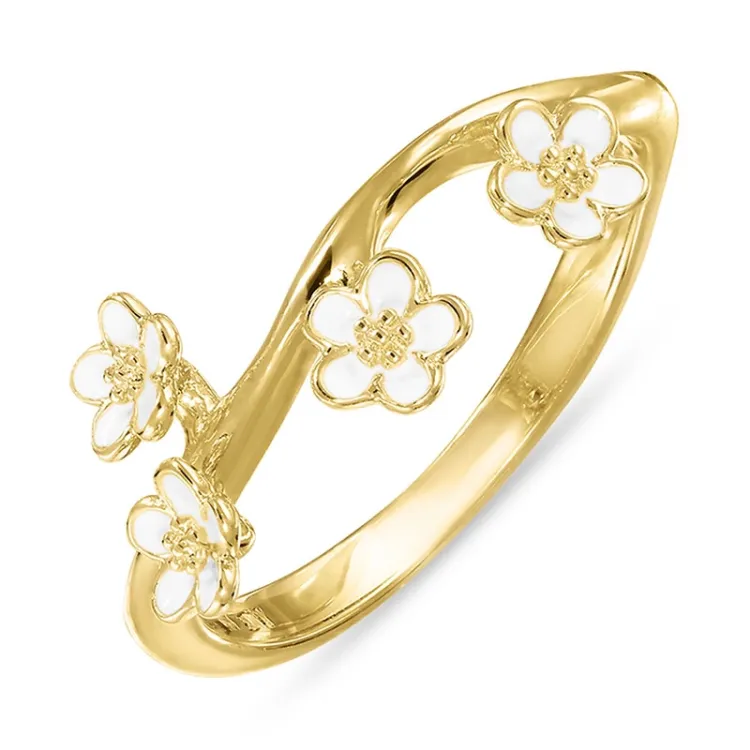 Marguerite Ring aus vergoldetem Sterlingsilber - Majse