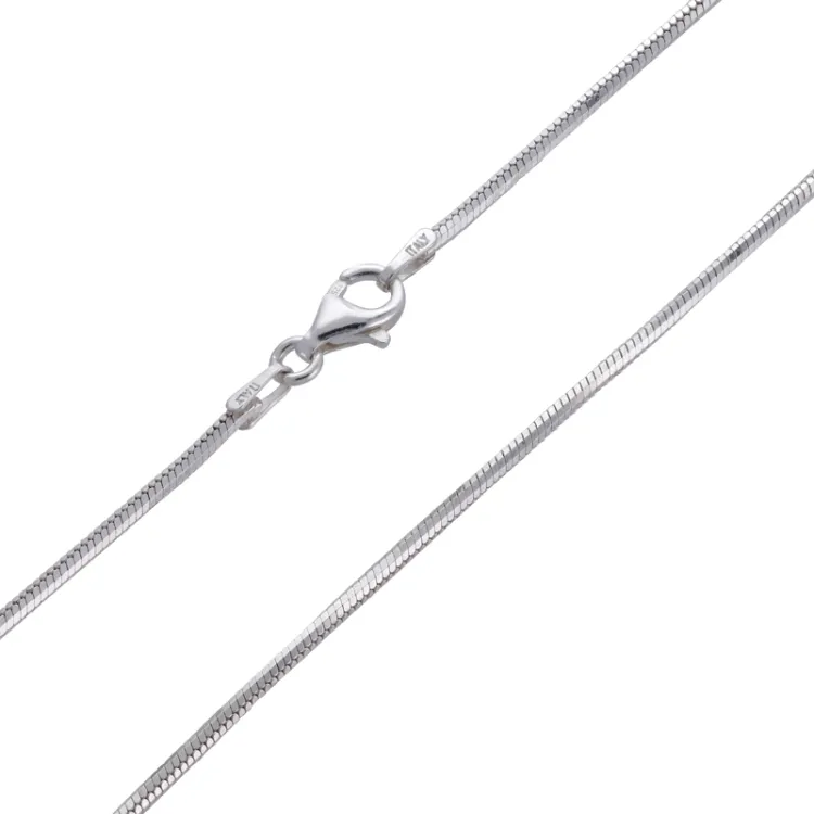 Kollektionsmuster Schlangenkette aus Silber 42 cm x 1,4 mm