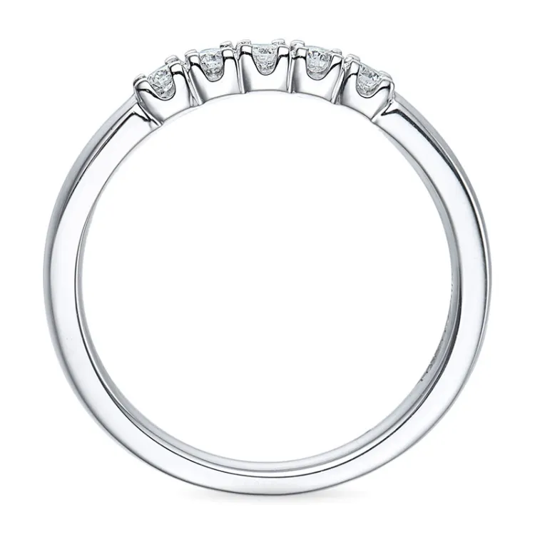 Diamant Memoirering in 14 Karat Weißgold 0,21 ct