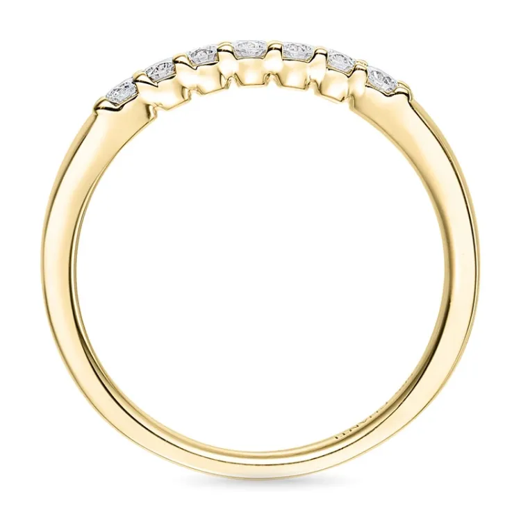 Diamant memoirering in 14 karat gold 0,26 ct