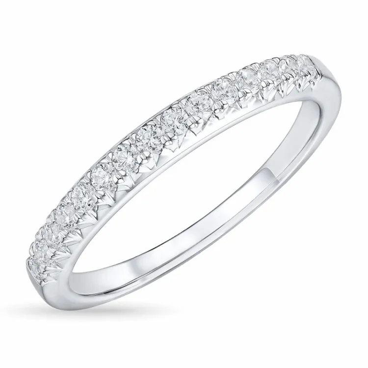Diamant memoirering in 14 karat weißgold 0,26 ct