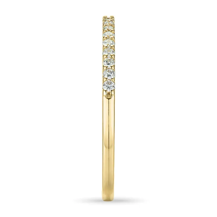 Eng diamant memoirering in 14 karat gold 0,15 ct