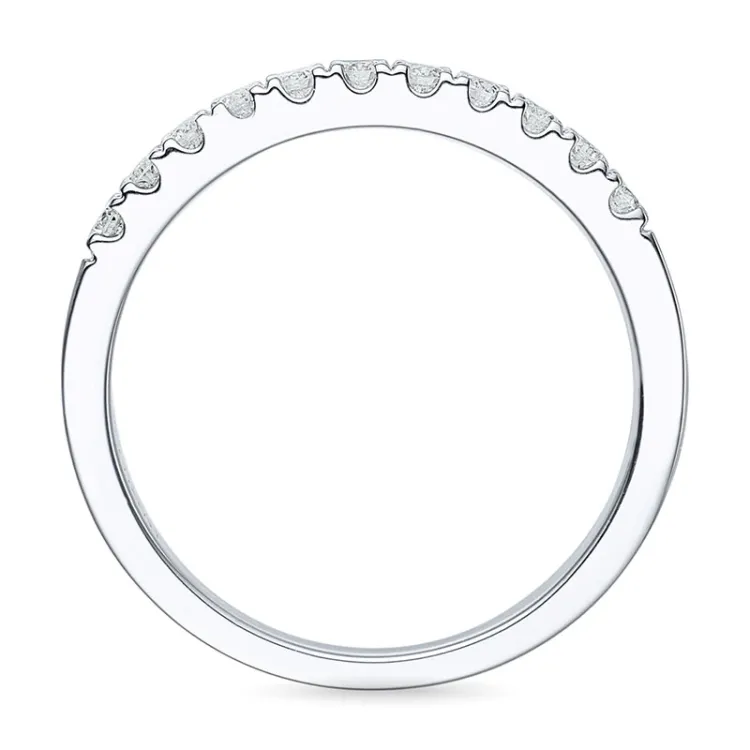 Diamant memoirering in 14 karat weißgold 0,26 ct