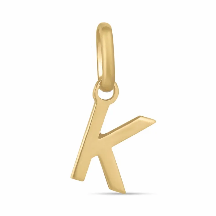 buchstab k Anhänger aus 8 Karat Gold - My Letter