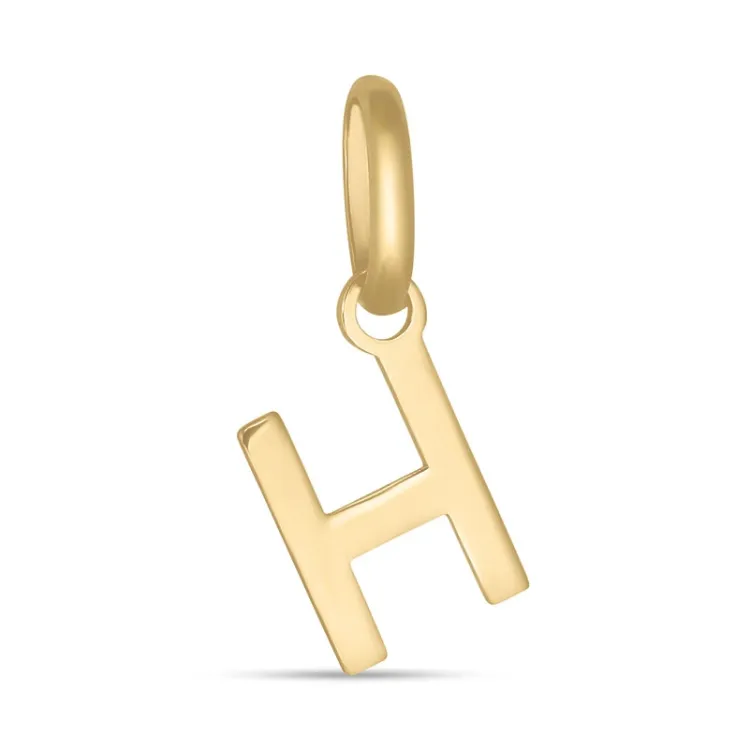 buchstab h Anhänger aus 8 Karat Gold - My Letter