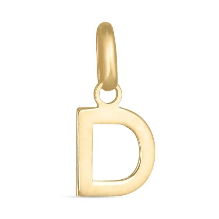 buchstab d Anhänger aus 8 Karat Gold - My Letter