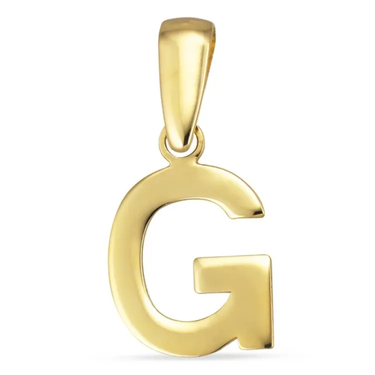 buchstab g Anhänger aus 8 Karat Gold - My Letter
