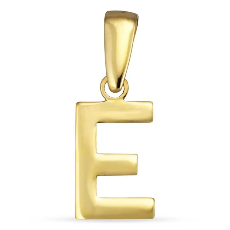 buchstab e Anhänger aus 8 Karat Gold - My Letter