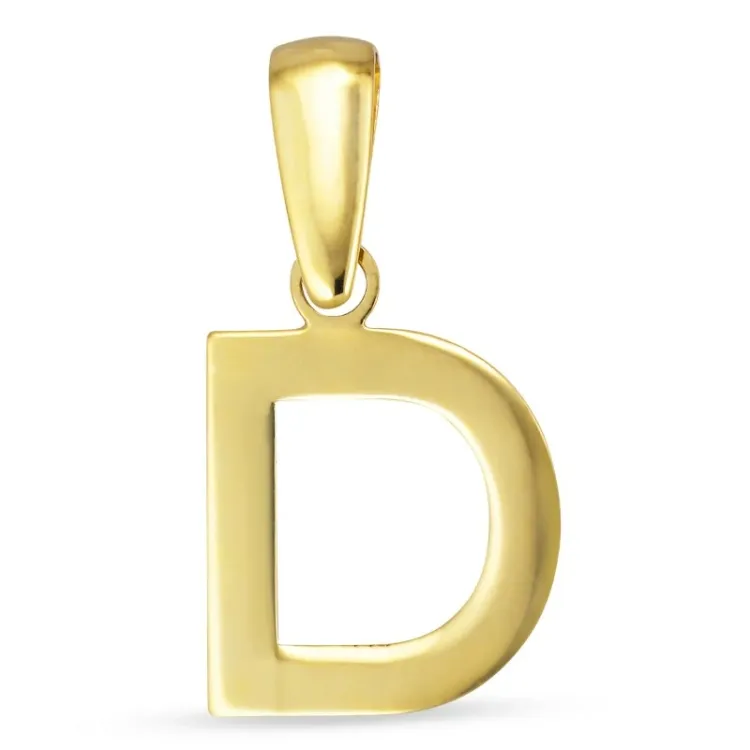 buchstab d Anhänger aus 8 Karat Gold - My Letter