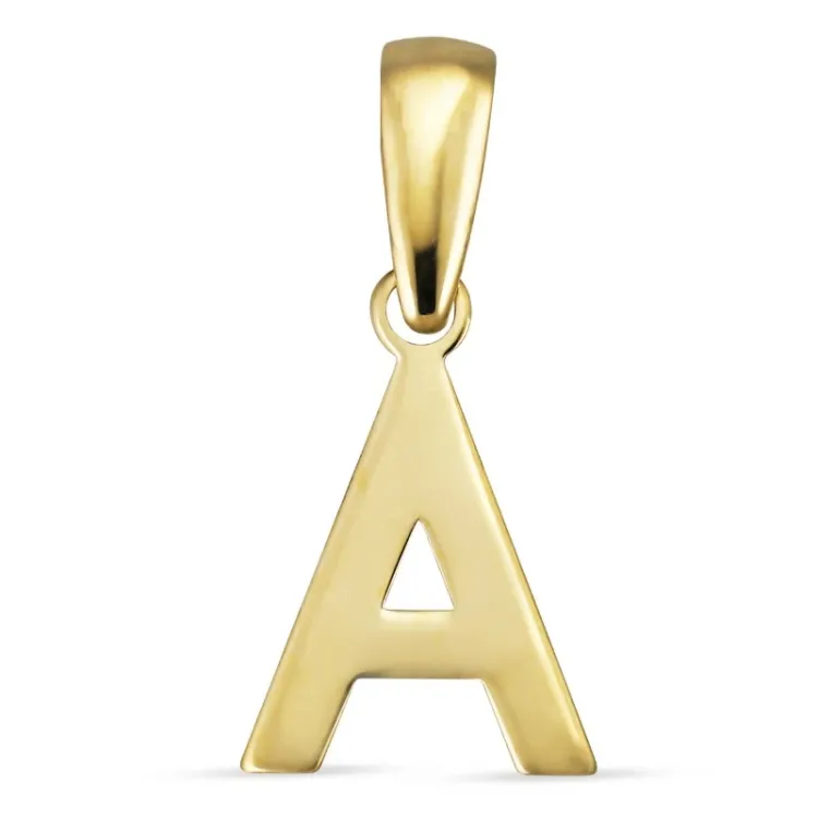 buchstab a Anhänger aus 8 Karat Gold - My Letter