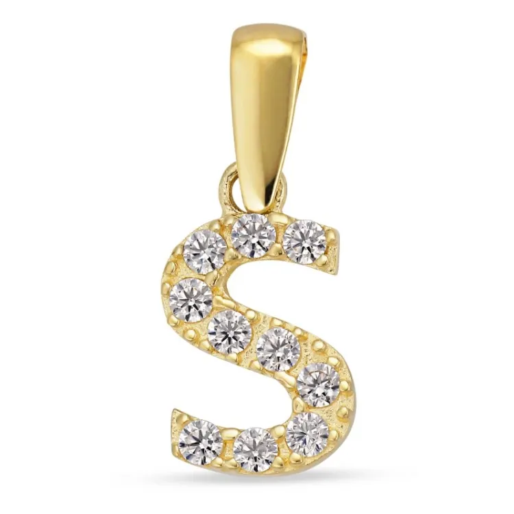 buchstab s Anhänger aus 8 Karat Gold - My Letter