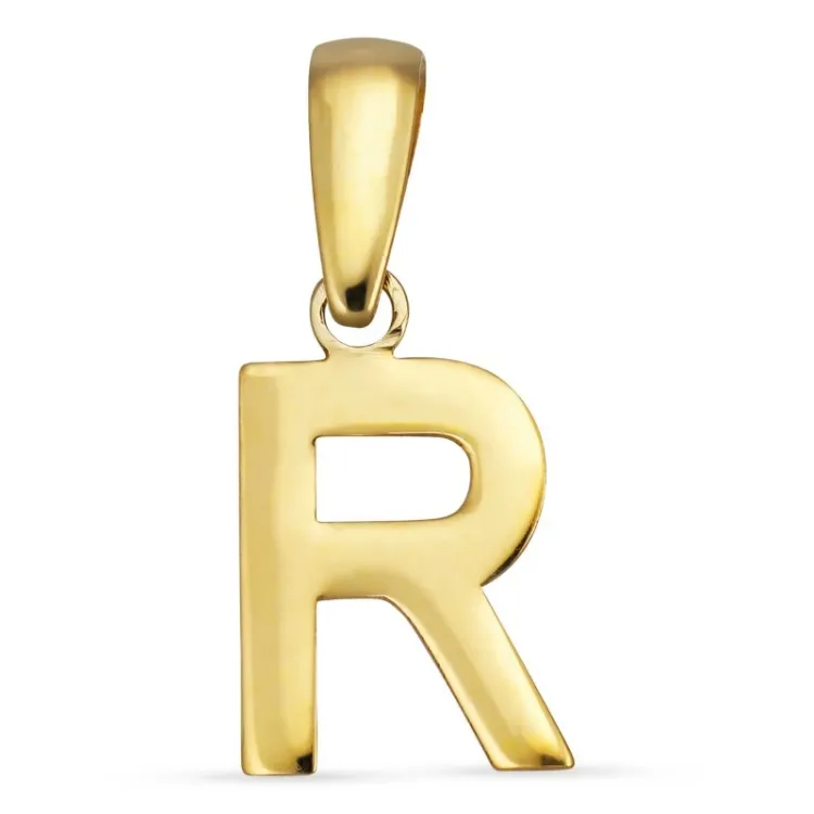 buchstab r Anhänger aus 8 Karat Gold - My Letter