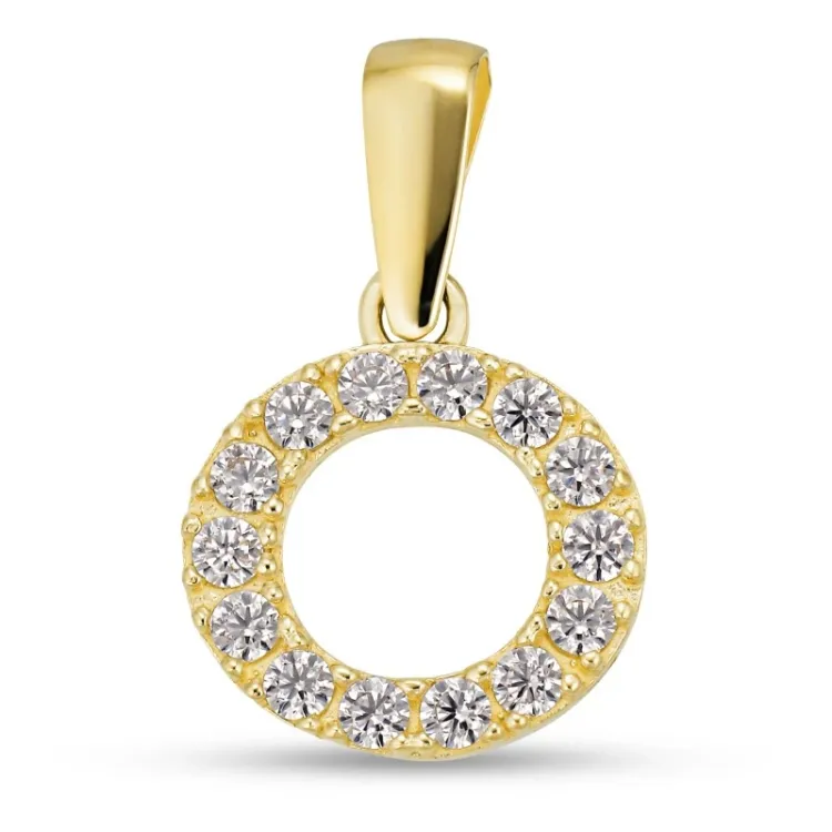 buchstab o Anhänger aus 8 Karat Gold - My Letter