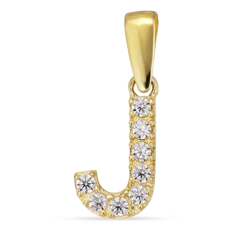 buchstab j Anhänger aus 8 Karat Gold - My Letter
