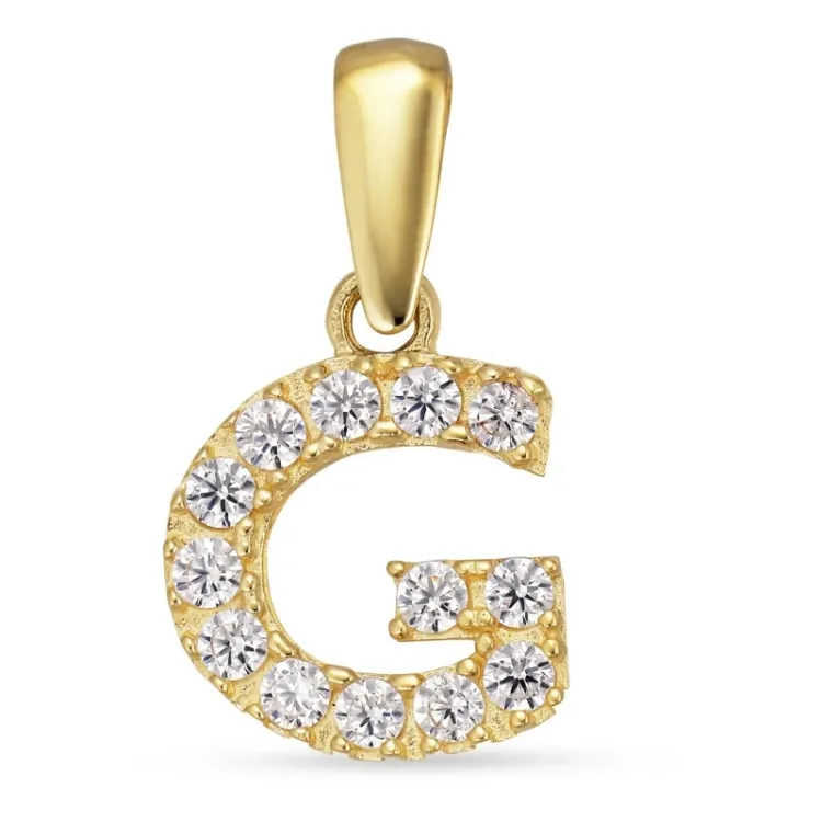 buchstab g Anhänger aus 8 Karat Gold - My Letter