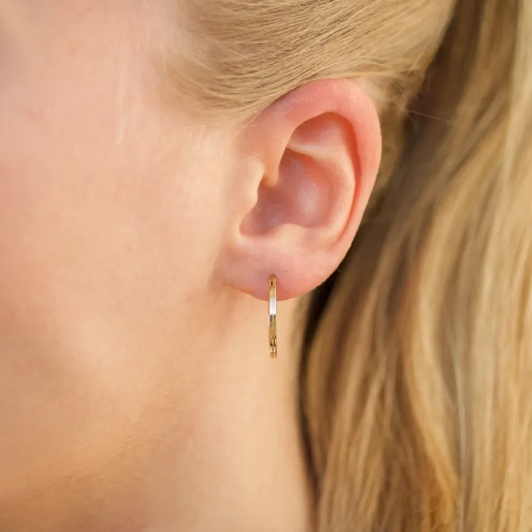 17 mm Kreole in 8 Karat Gold - Gold Collection