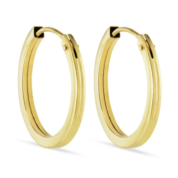 15 mm Kreole in 8 Karat Gold - Gold Collection