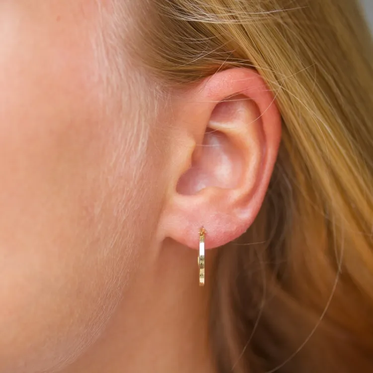 15 mm Kreole in 8 Karat Gold - Gold Collection