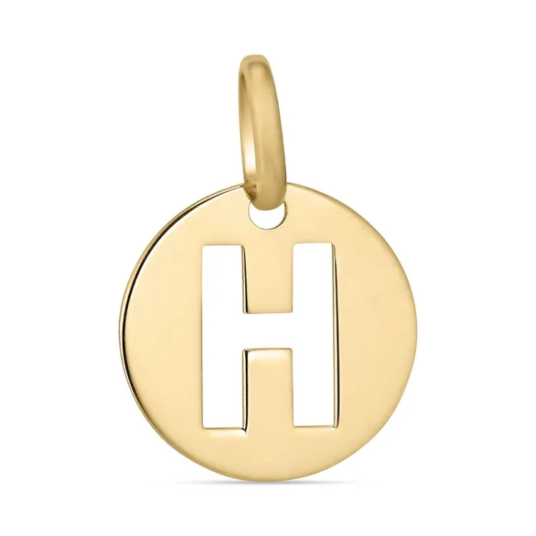 buchstab h Anhänger aus 8 Karat Gold - My Letter