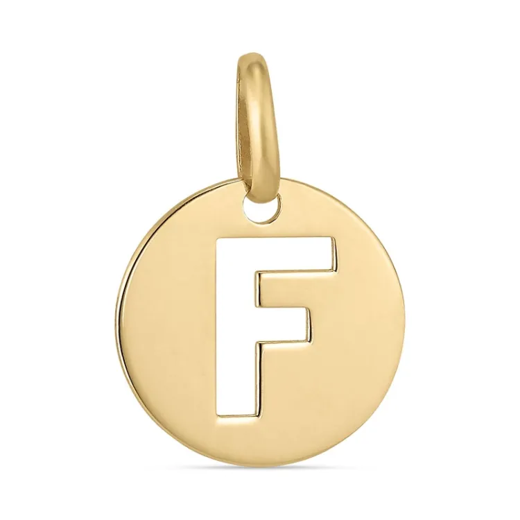 buchstab f Anhänger aus 8 Karat Gold - My Letter