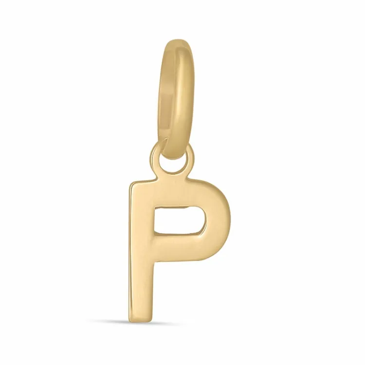 buchstab p Anhänger aus 8 Karat Gold - My Letter