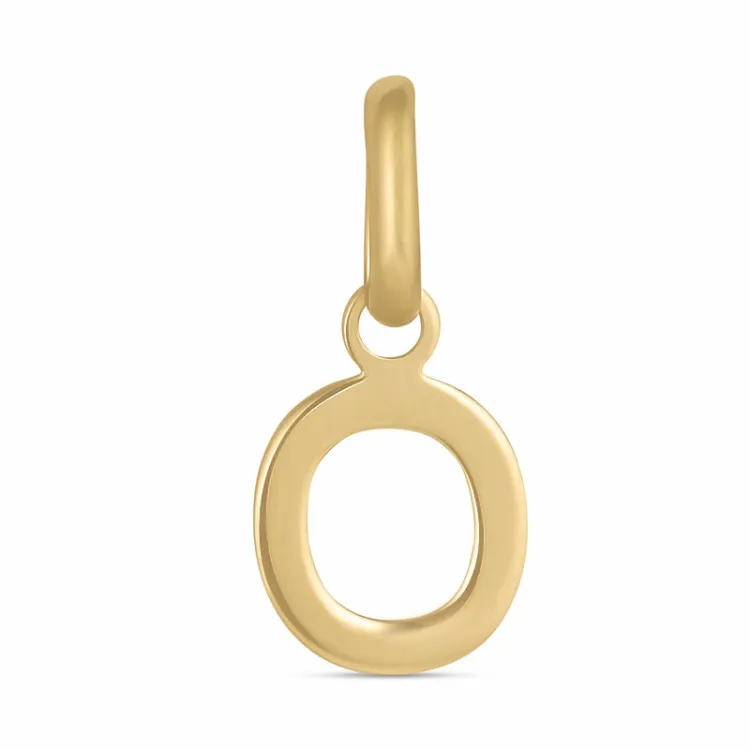 buchstab o Anhänger aus 8 Karat Gold - My Letter