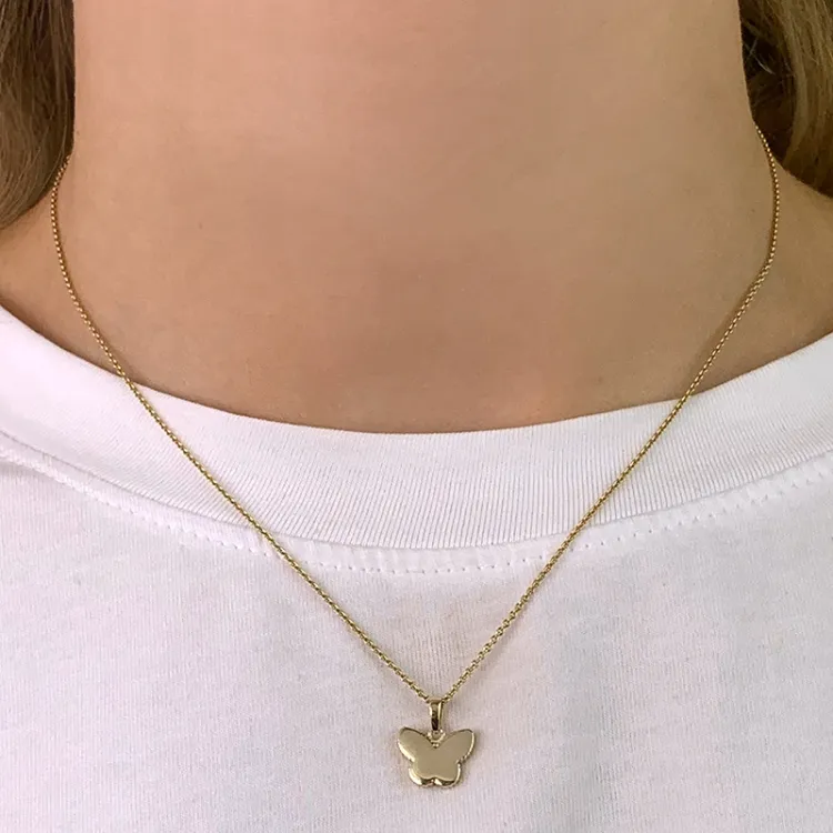 Schmetterlinge Anhänger aus 9 Karat Gold - Gold Collection