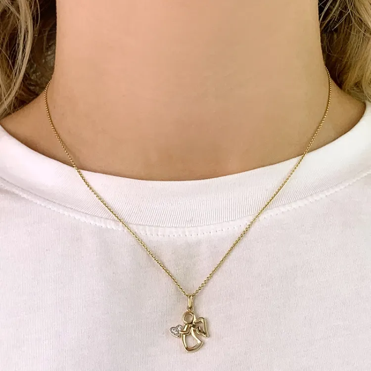 Engel Anhänger aus 9 Karat Gold - Gold Collection