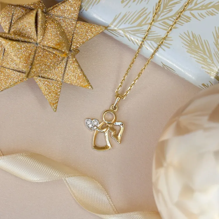 Engel Anhänger aus 9 Karat Gold - Gold Collection
