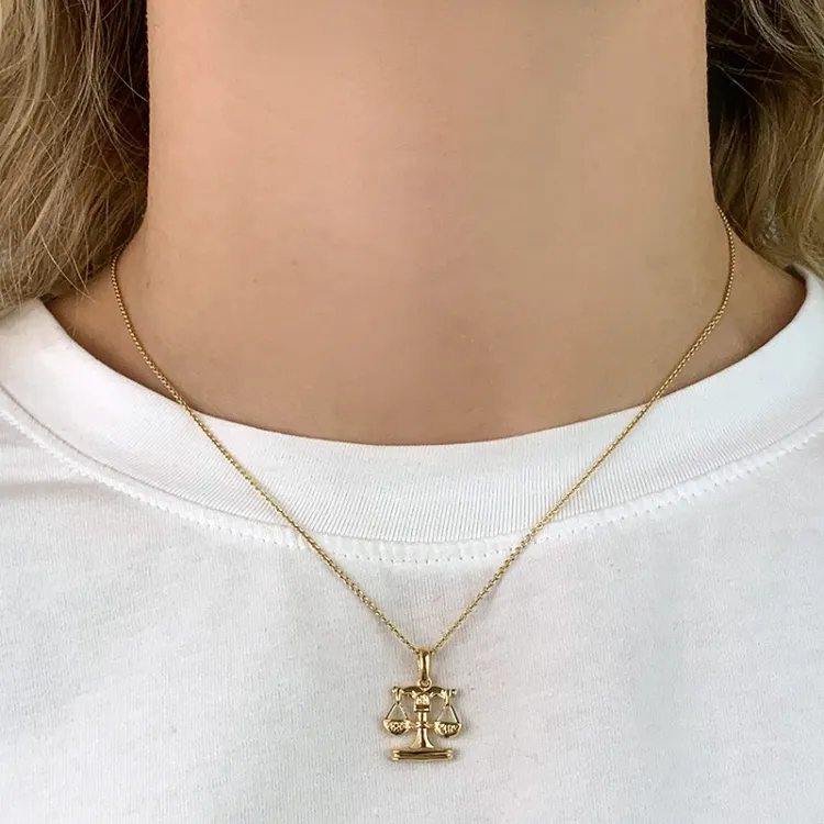 sternzeich waage Anhänger aus 8 Karat Gold - Gold Collection
