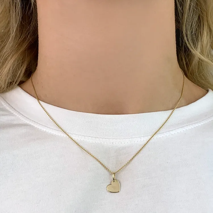 Herz Anhänger aus 8 Karat Gold - Gold Collection