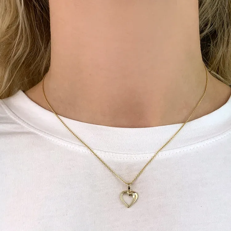 Herz Anhänger aus 8 Karat Gold