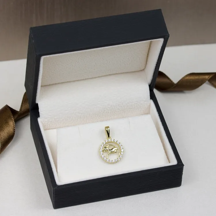 sternzeich steinbock Anhänger aus 8 Karat Gold - Gold Collection