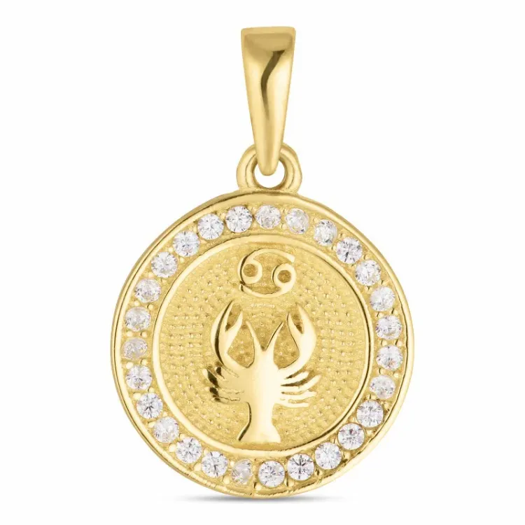 sternzeich krebs Anhänger aus 8 Karat Gold - Gold Collection
