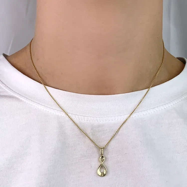 infinity Anhänger aus 8 Karat Gold - Gold Collection